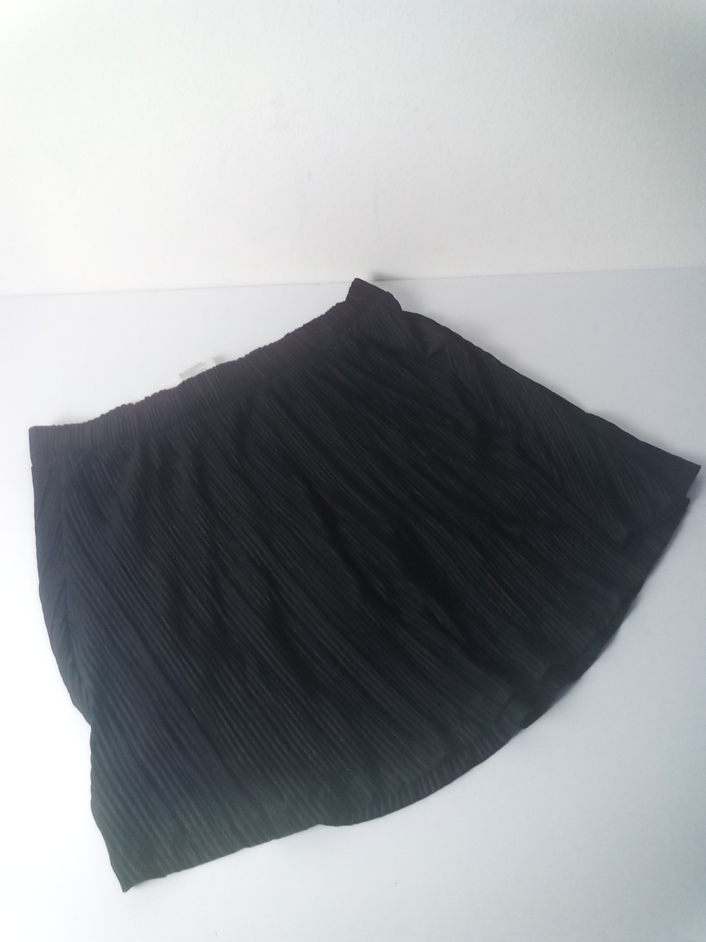 Micro Plisse Tennis  Skirt Black Pleated Skort Size M